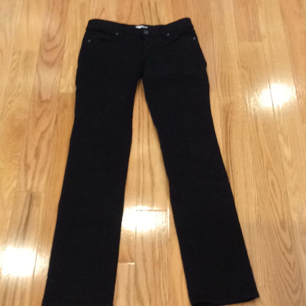 NWT Loft Black modern straight jeans.